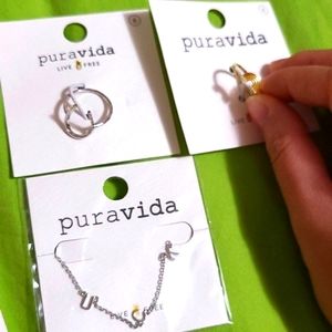 Pura vida necklace and rings